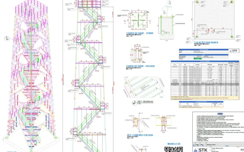 Projeto Tecnico Torre Autoportante